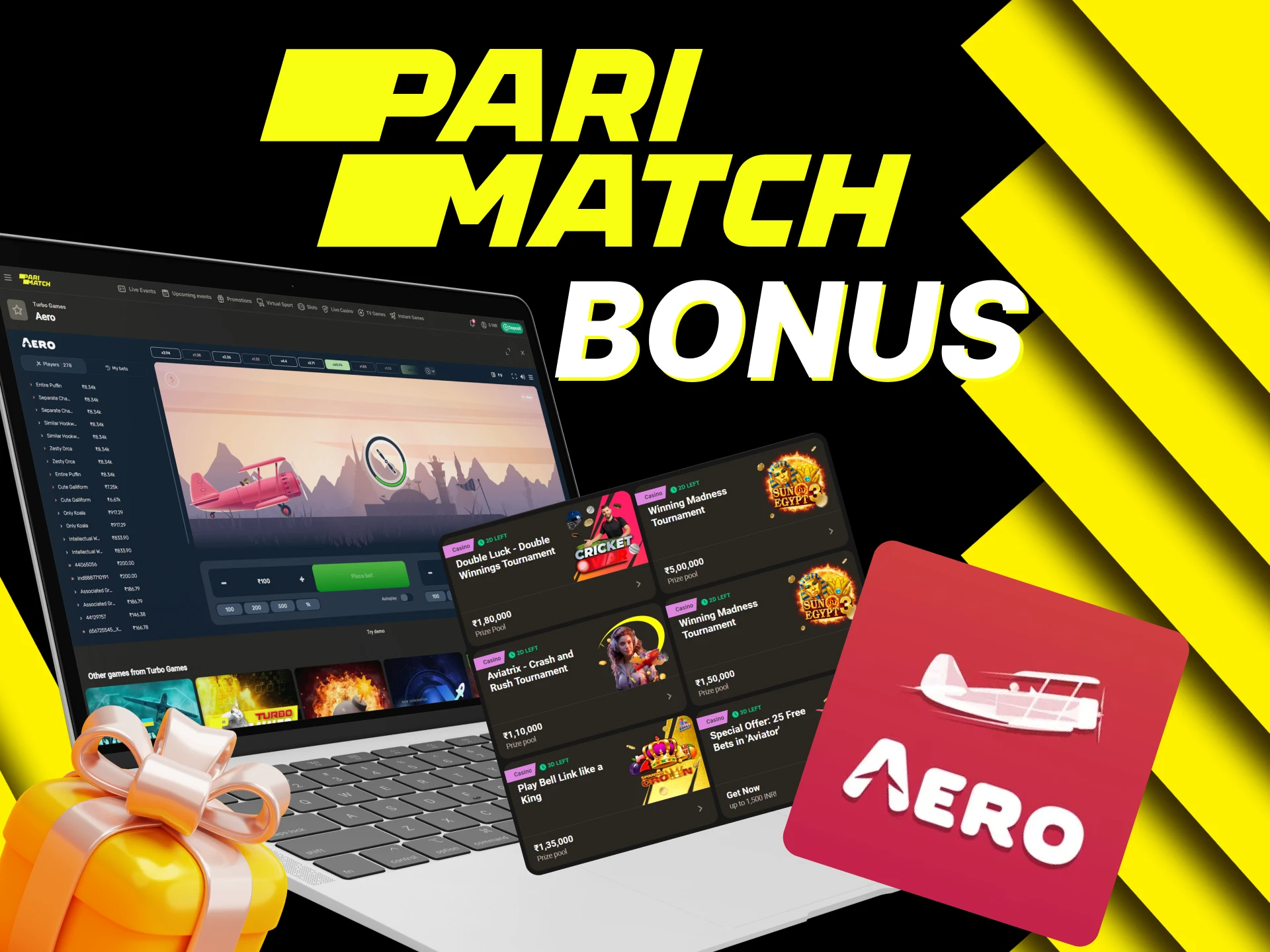 The best bonus to play Aero at Parimatch is waiting for you.