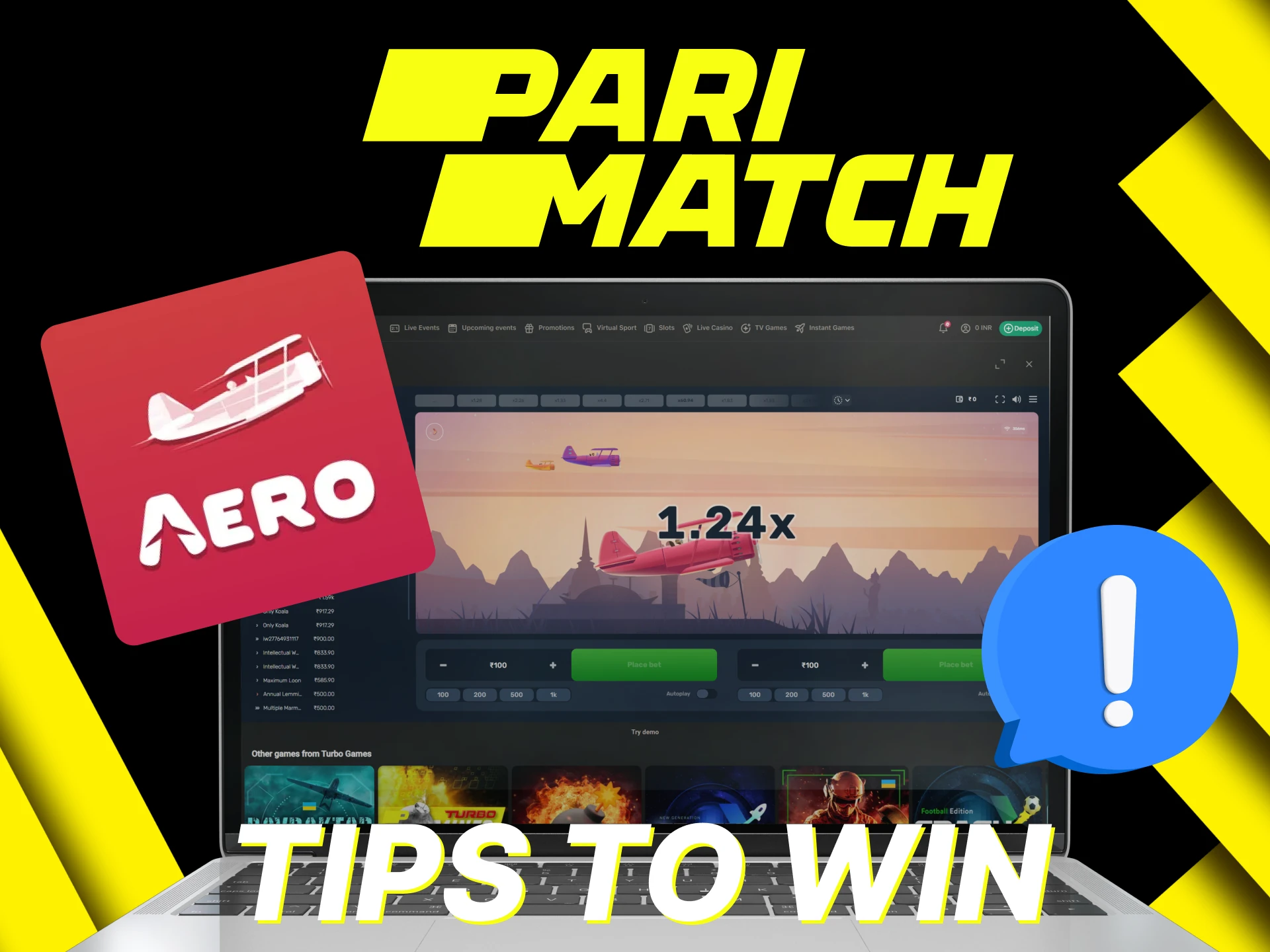 Try these tips to win at Aero on Parimatch.