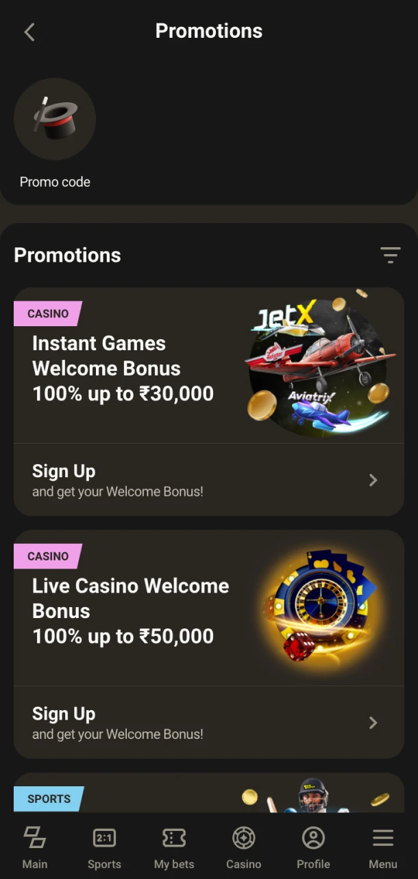 Unlock exclusive rewards and bonuses at Parimatch.