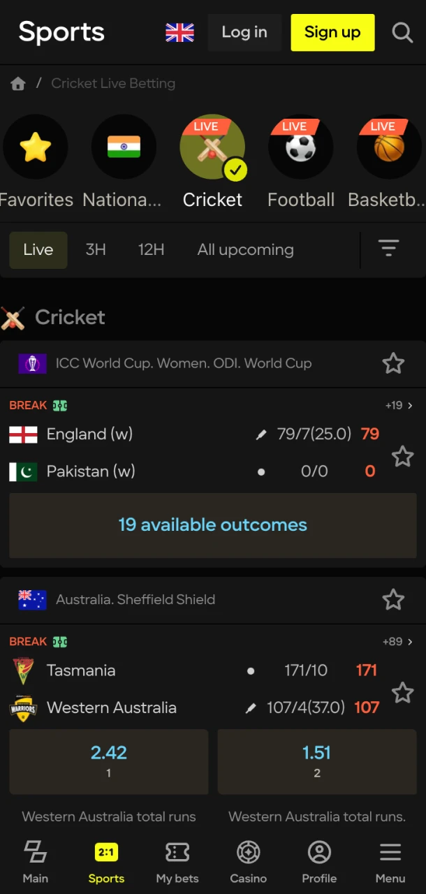 Bet on top sports events with Parimatch excitement.