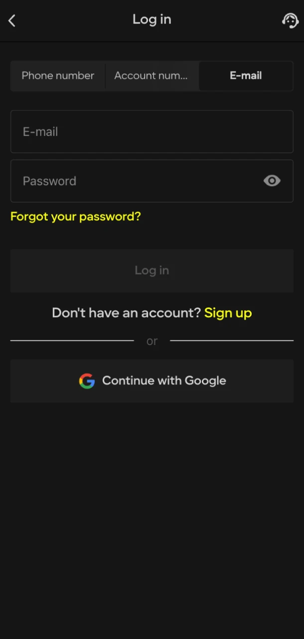 Learn about authorization methods at Parimatch online casino.