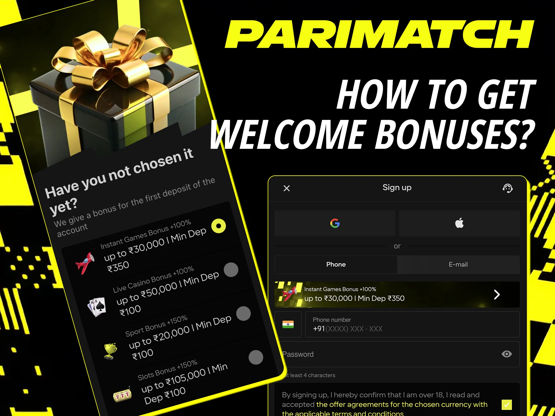 Find out how to get your Parimatch welcome bonus and start playing.