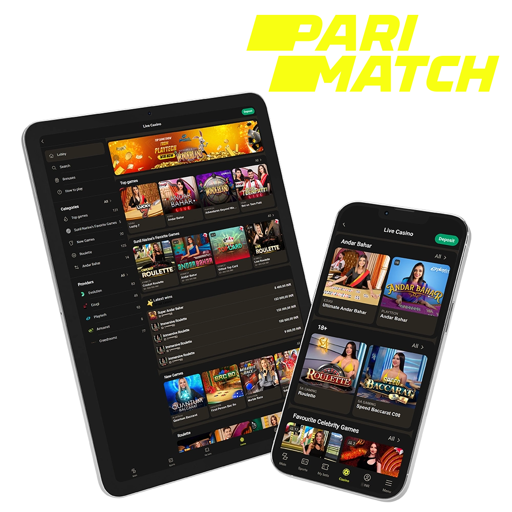 Test your luck at the best Parimatch Casino.