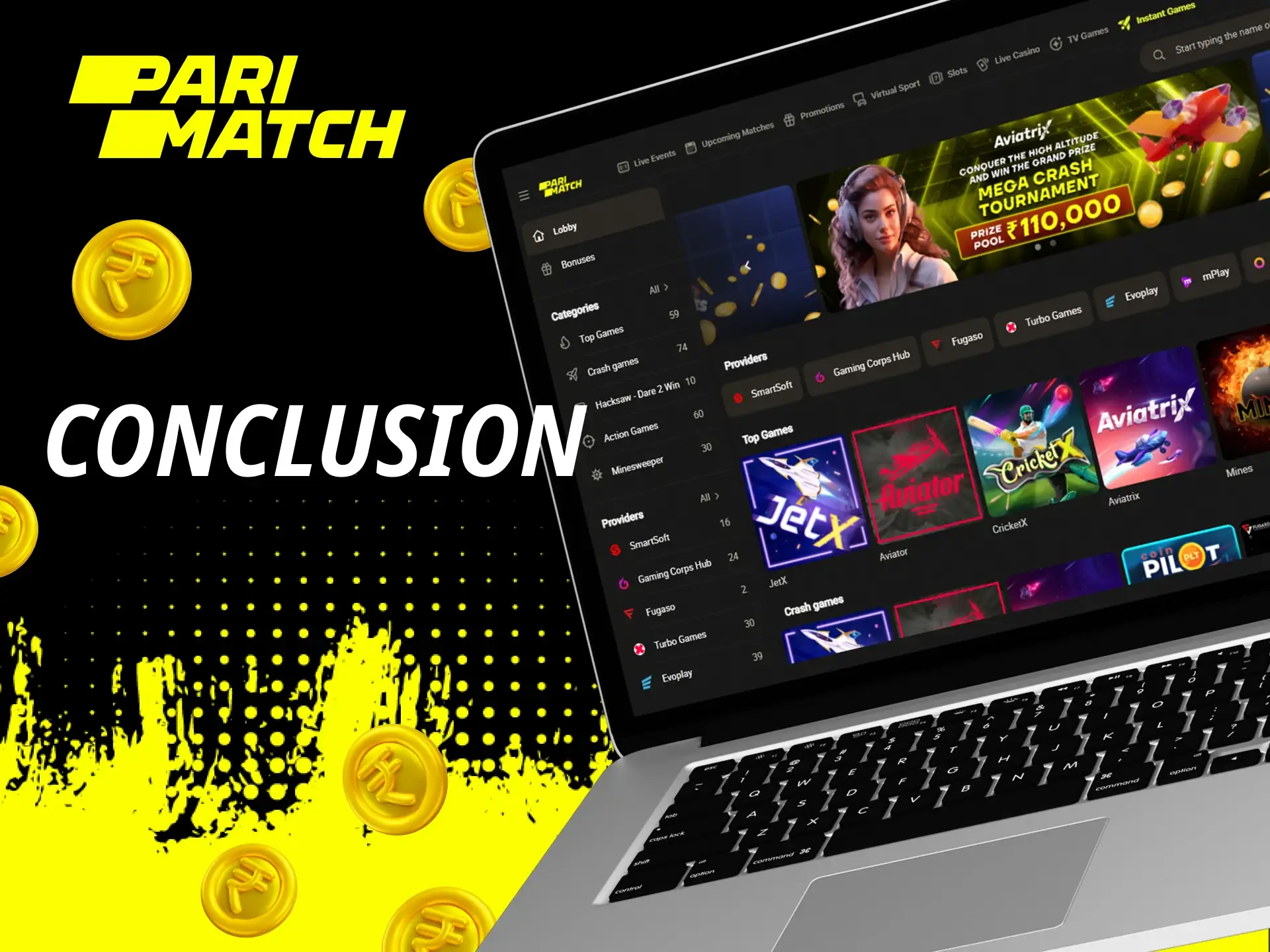Why you should choose Parimatch online casino for Instant Games.