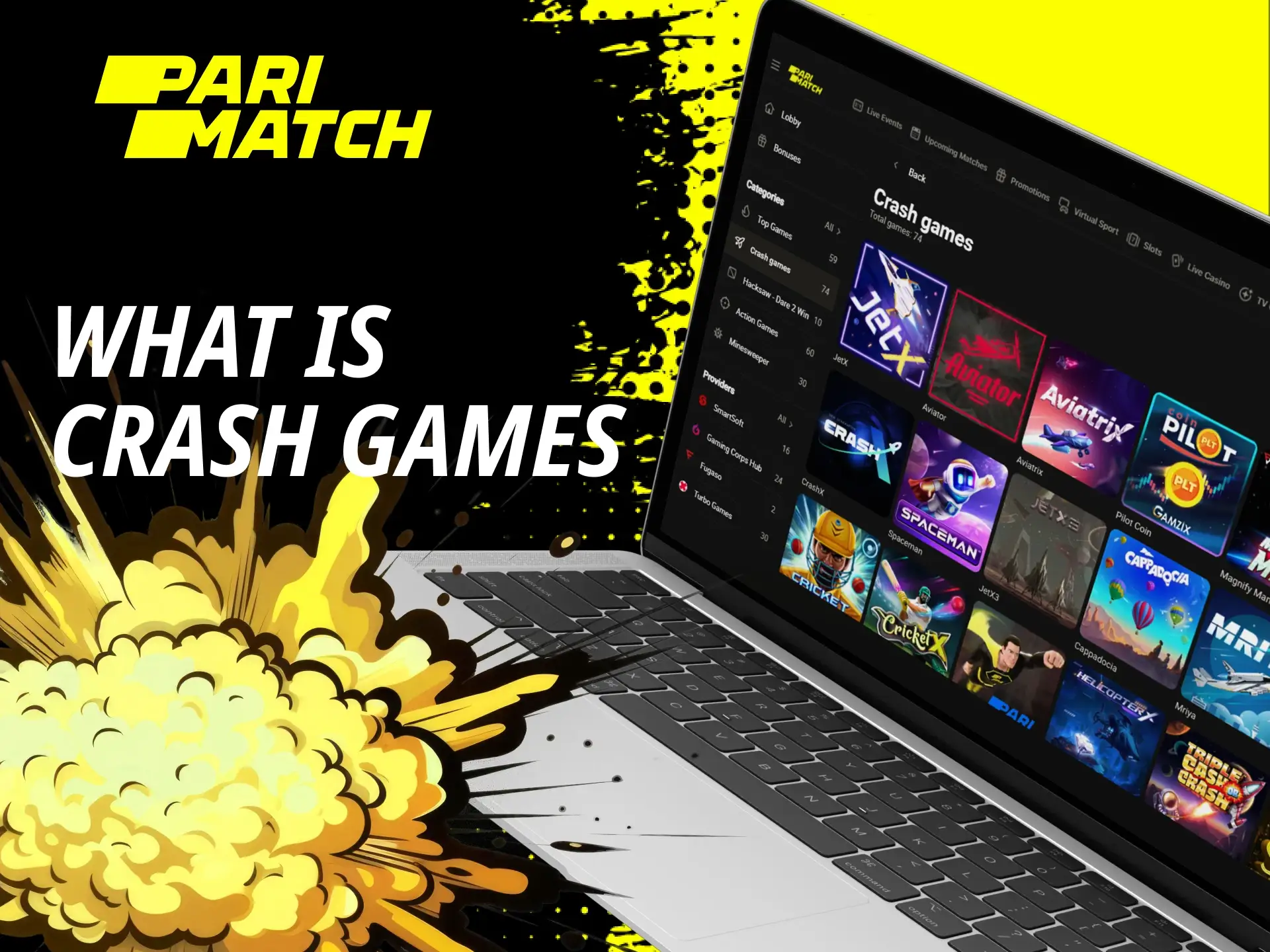 How should I play crash games on the Parimatch online casino website.