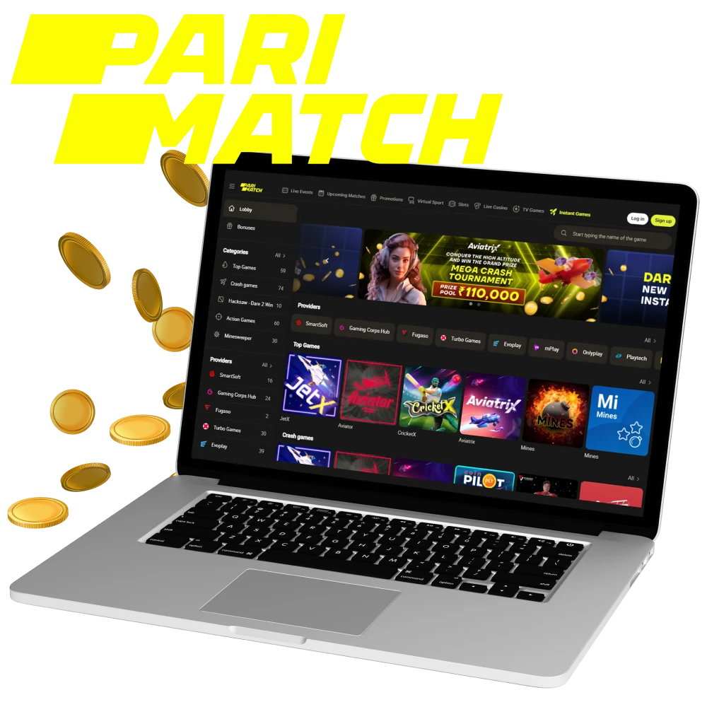 What is Instant Games on the Parimatch online casino website.