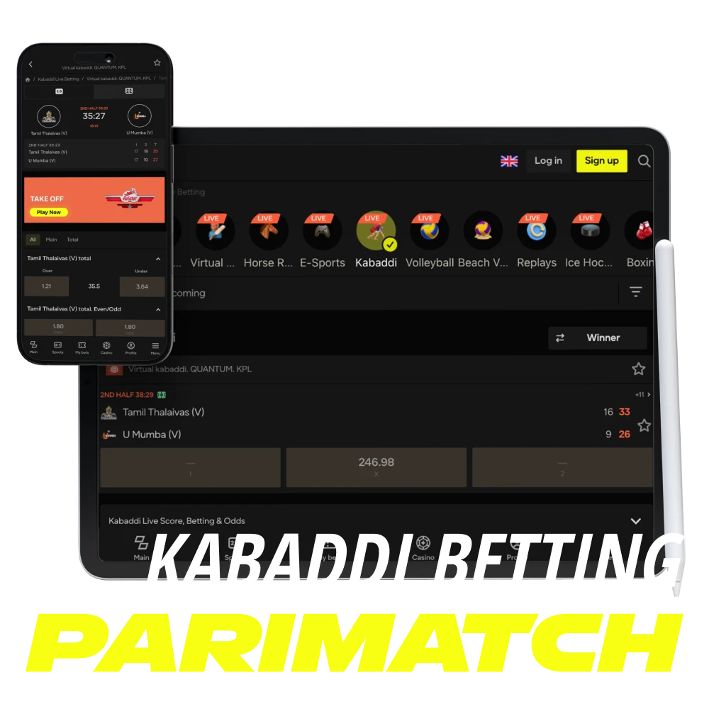 Experience the thrill of betting on popular Kabaddi matches at Parimatch.