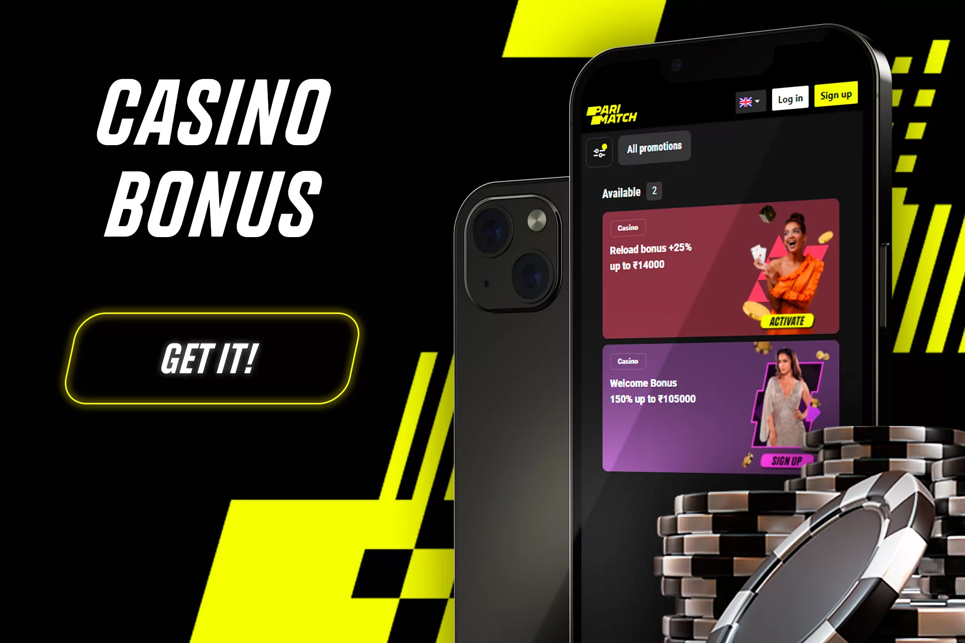 Besides betting bonuses, Parimatch suggests promotions for casino players as well.