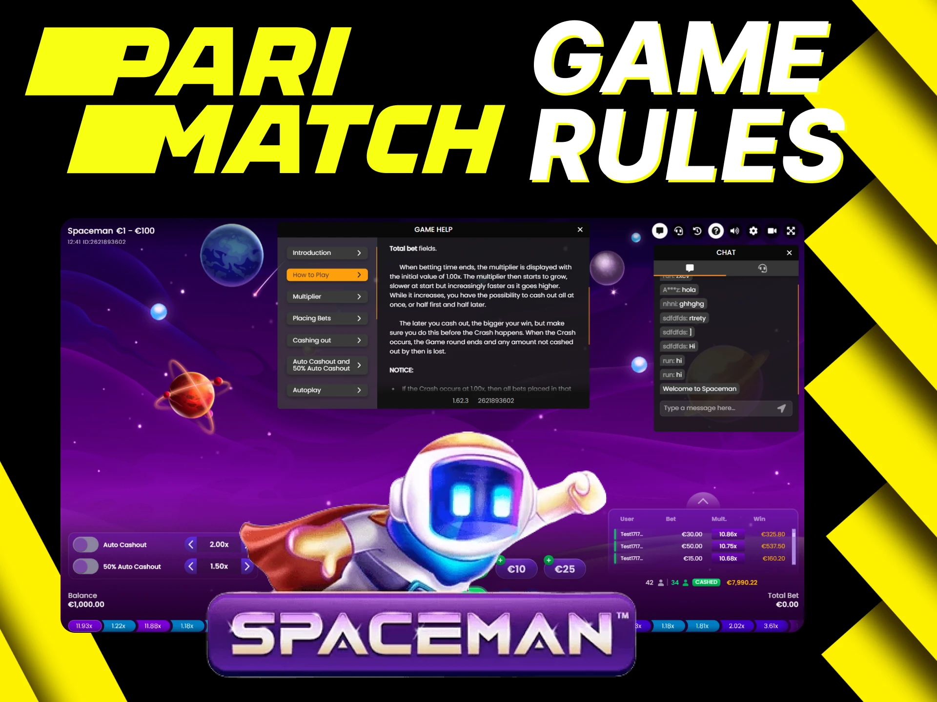 Learn the basic rules of Spaceman on Parimatch.