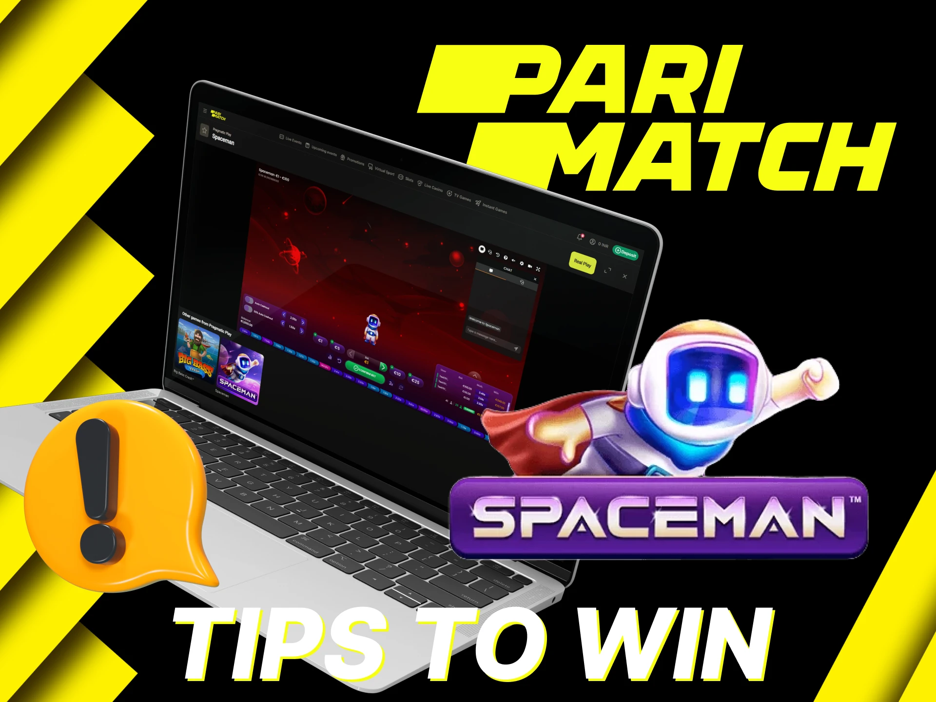 Learn the best tips to snatch a win at Spaceman on Parimatch.