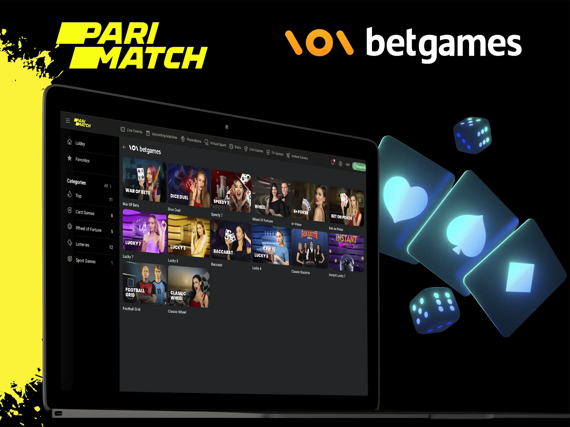 You have a unique opportunity to try the most popular provider BetGames at Parimatch Casino.