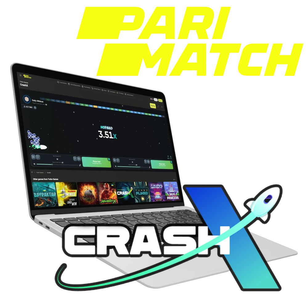 Choose Parimatch to play CrashX.